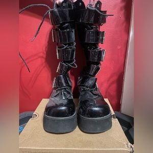 Demonia Trashville-518 Platform Knee-High Boots